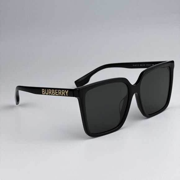 NEW Burberry BE4411D 300187 Black Dark Grey Square Women Sunglasses BE 4411D main image 9